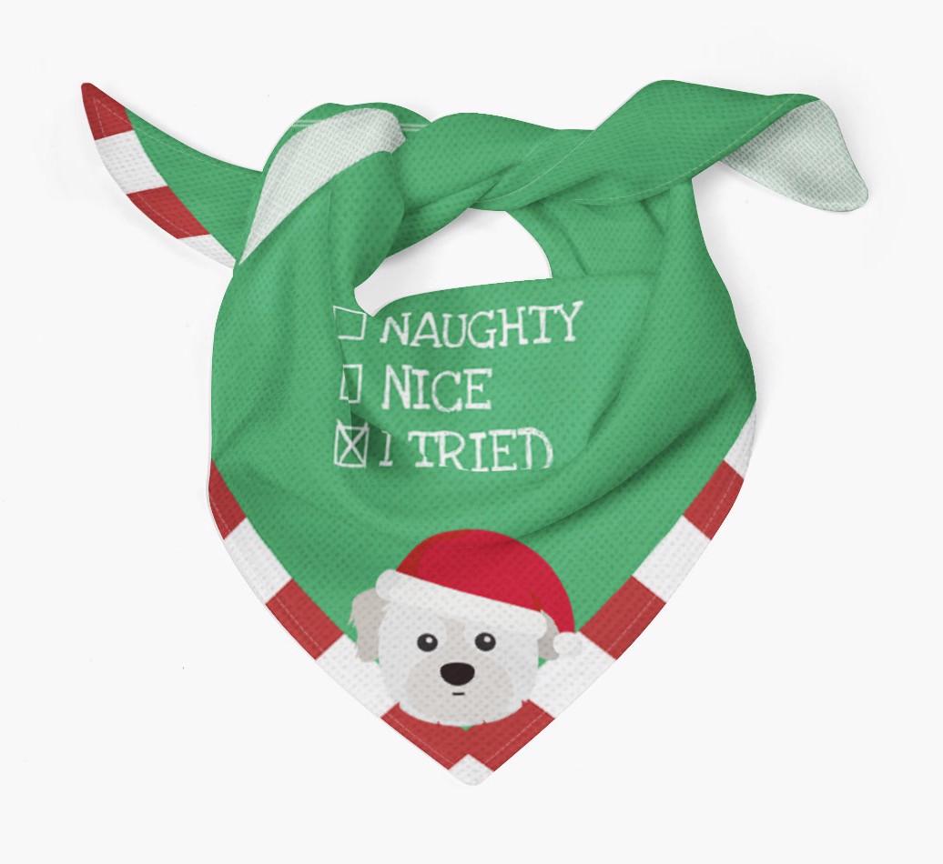 Christmas Checkbox: Personalized {breedFullName} Bandana