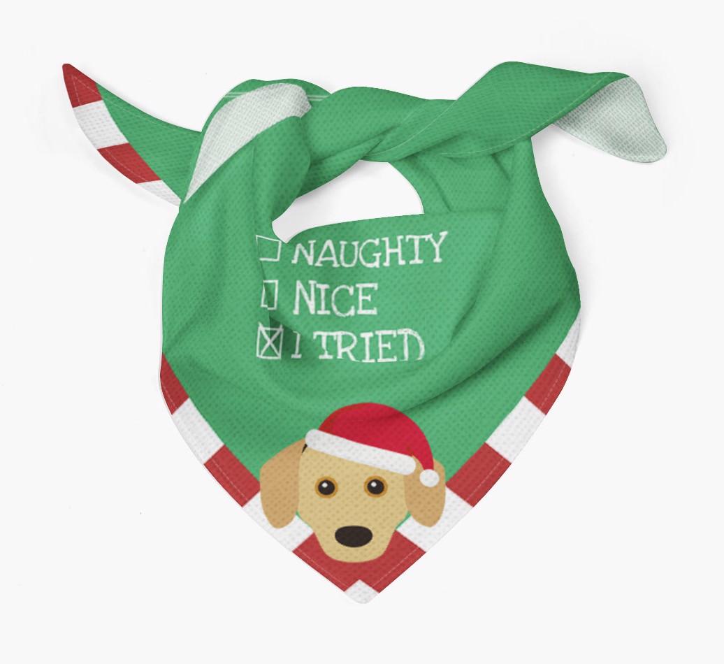 Christmas Checkbox: Personalized {breedFullName} Bandana