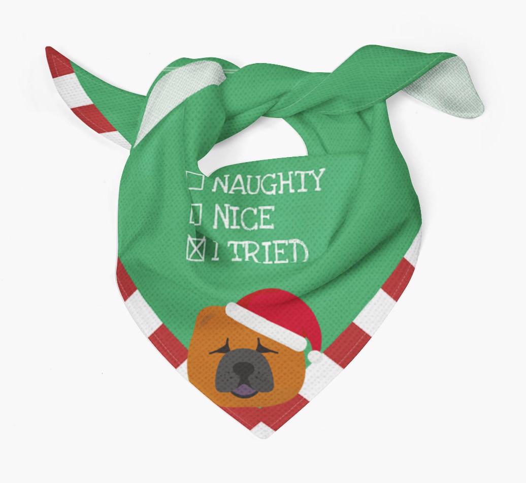 Christmas Checkbox: Personalized {breedFullName} Bandana