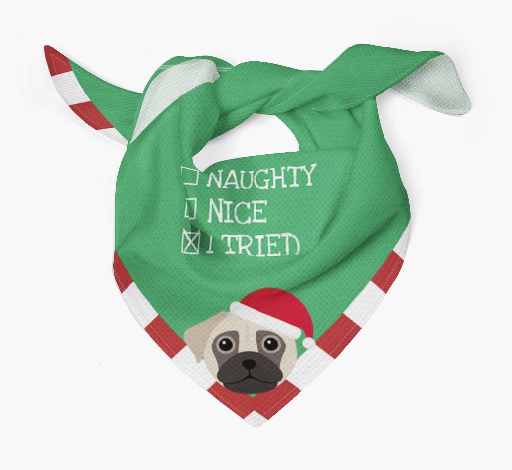 Christmas Checkbox: Personalized {breedFullName} Bandana
