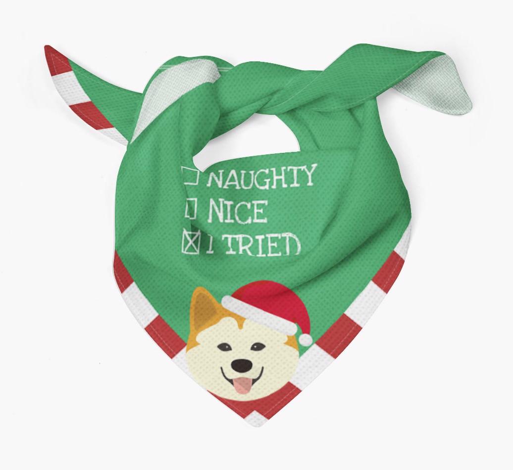 Christmas Checkbox: Personalized {breedFullName} Bandana
