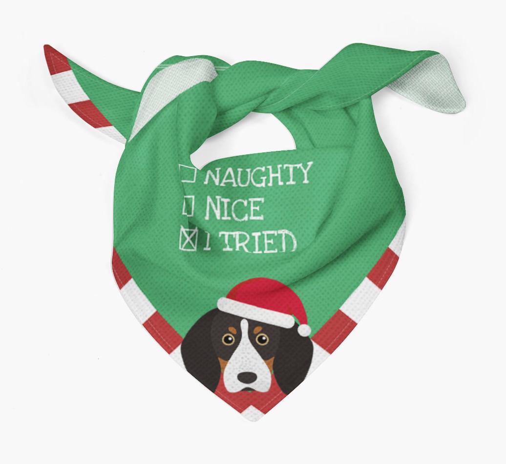 Christmas Checkbox: Personalized {breedFullName} Bandana