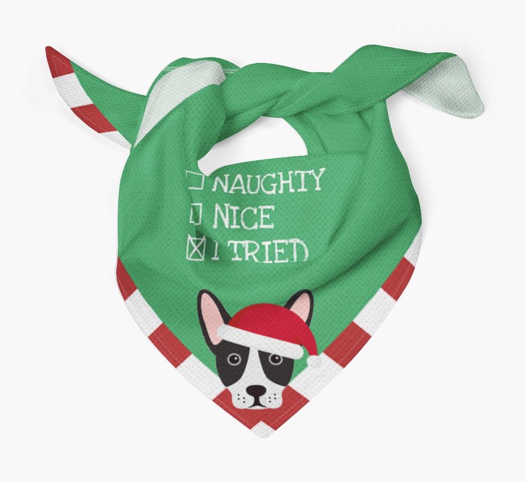 Christmas Checkbox: Personalized {breedFullName} Bandana