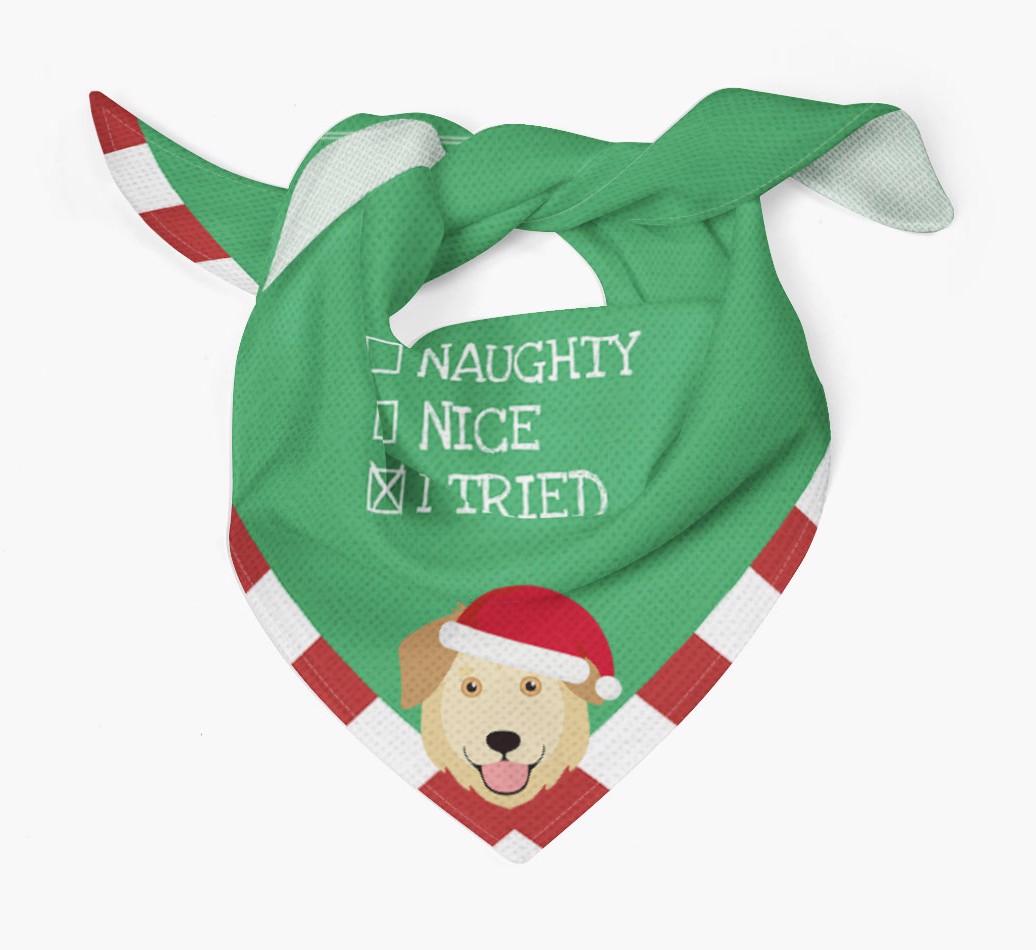 Christmas Checkbox: Personalized {breedFullName} Bandana