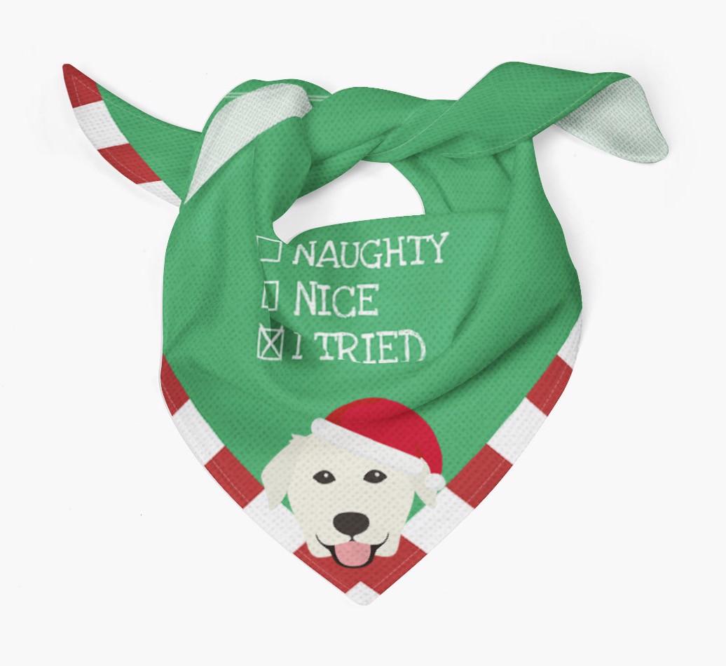Christmas Checkbox: Personalized {breedFullName} Bandana