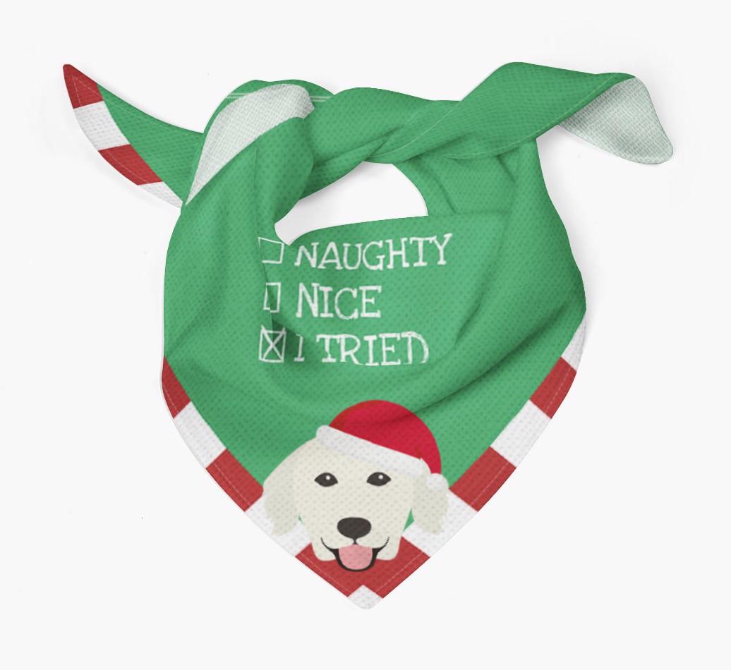 Christmas Checkbox: Personalised {breedFullName} Bandana
