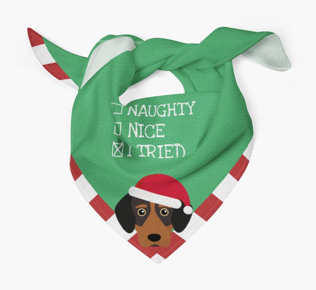 Christmas Checkbox: Personalized {breedFullName} Bandana