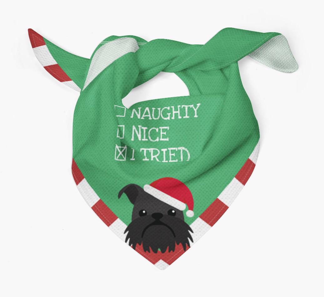 Christmas Checkbox: Personalized {breedFullName} Bandana