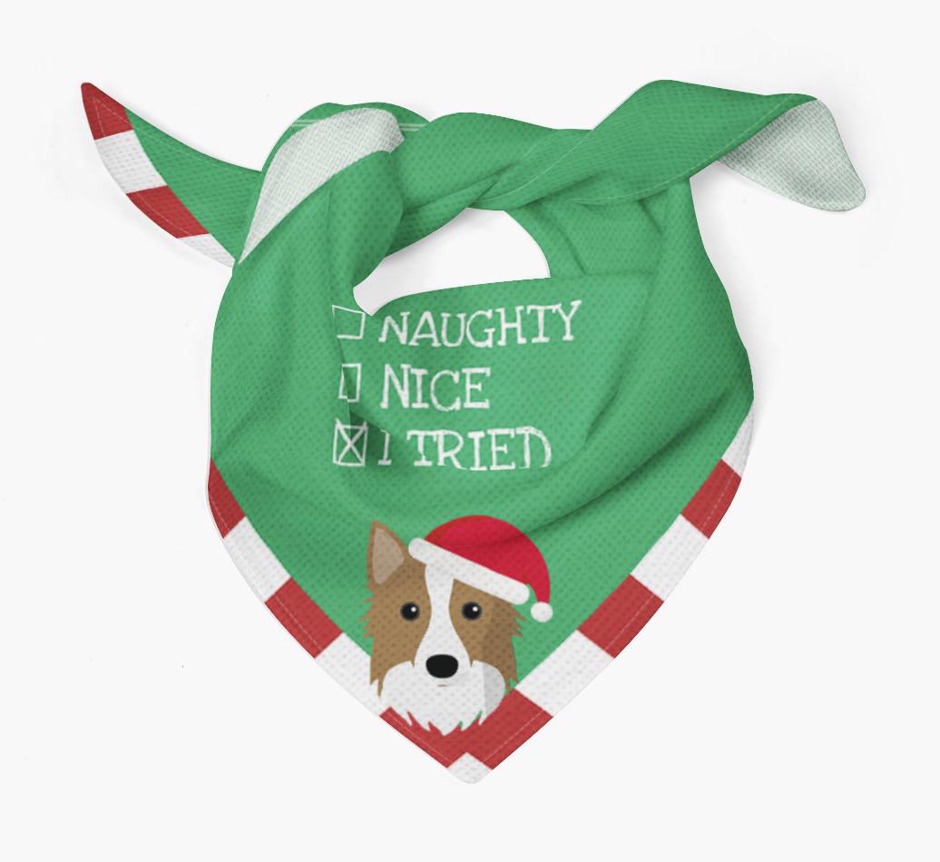 Christmas Checkbox: Personalized {breedFullName} Bandana