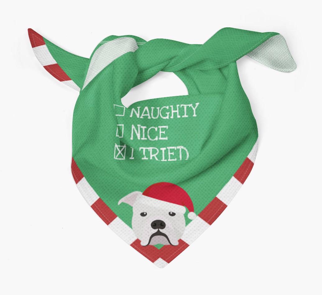 Christmas Checkbox: Personalized {breedFullName} Bandana