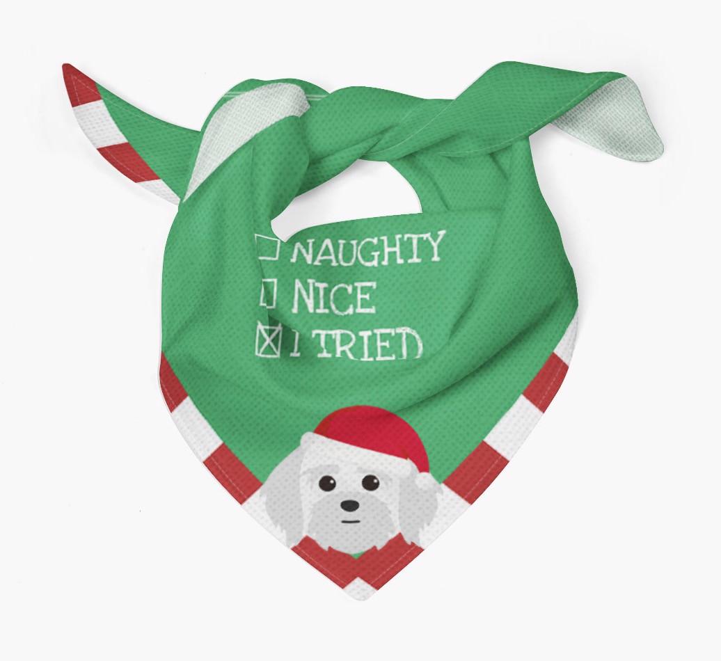 Christmas Checkbox: Personalized {breedFullName} Bandana