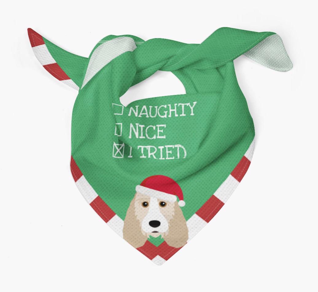Christmas Checkbox: Personalized {breedFullName} Bandana