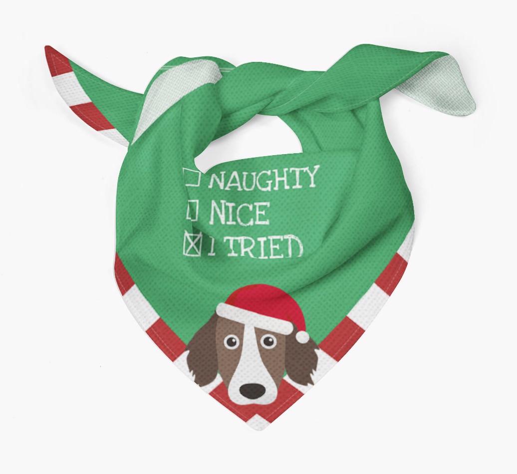 Christmas Checkbox: Personalized {breedFullName} Bandana