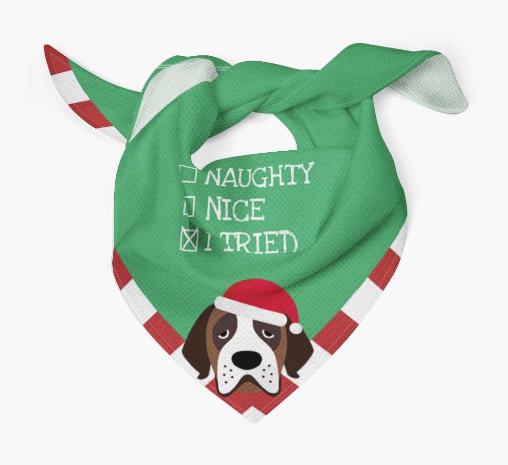 Christmas Checkbox: Personalized {breedFullName} Bandana