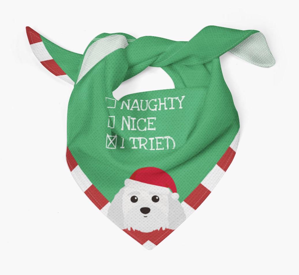 Christmas Checkbox: Personalized {breedFullName} Bandana
