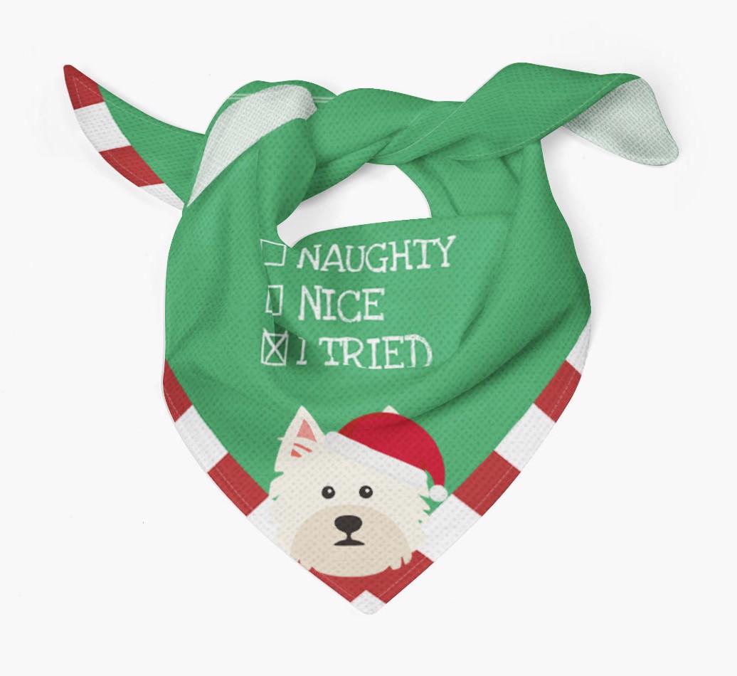 Christmas Checkbox: Personalized {breedFullName} Bandana