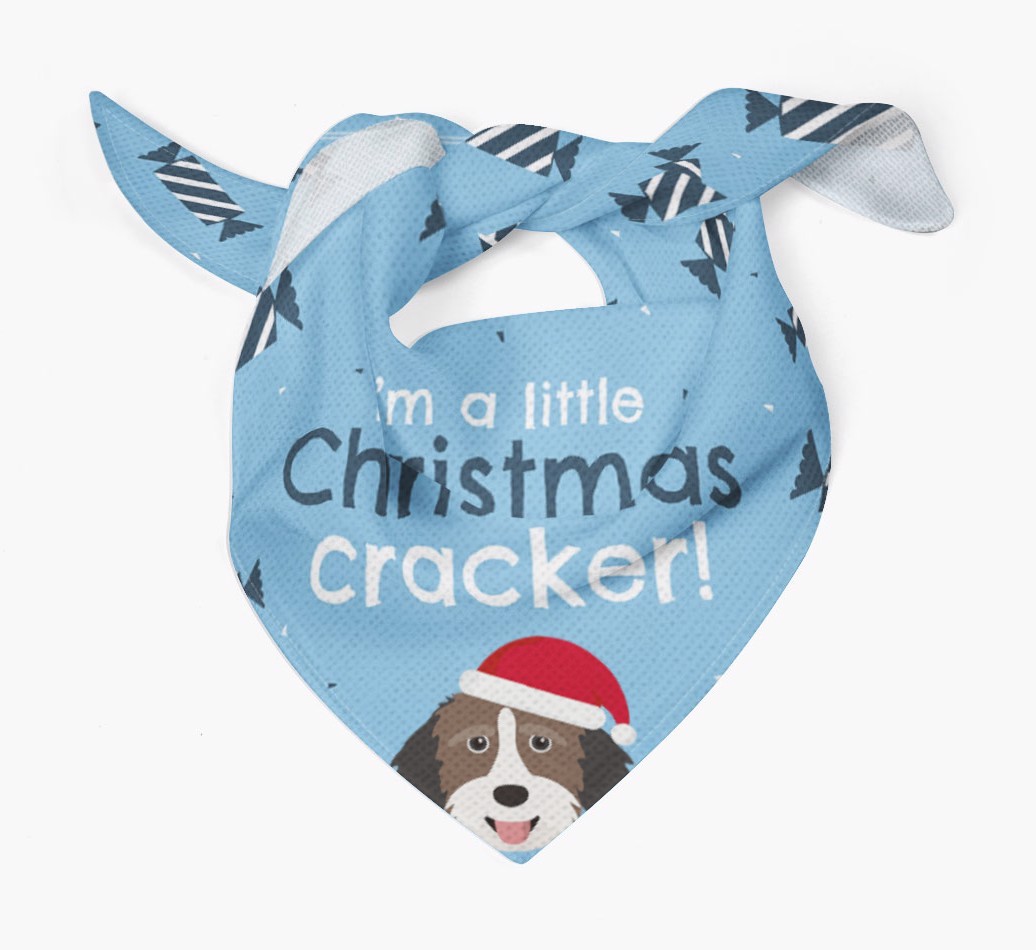 'Christmas Cracker' - Personalized {breedFullName} Bandana