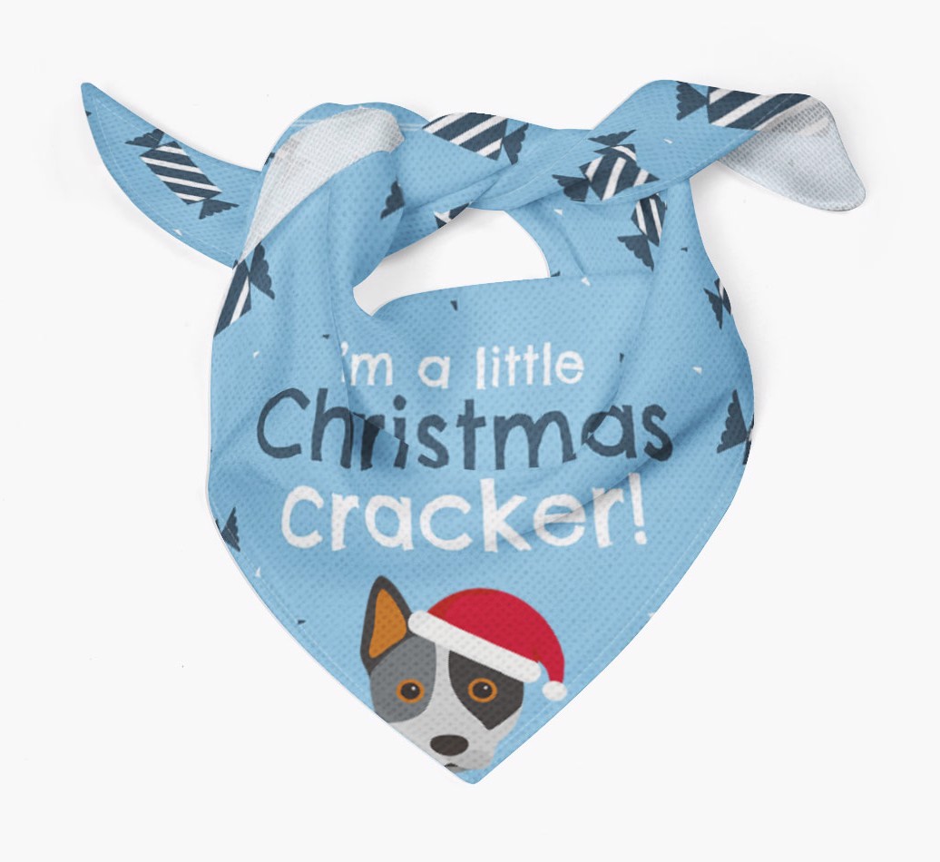 'Christmas Cracker' - Personalized {breedFullName} Bandana
