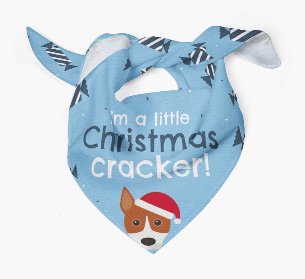 'Christmas Cracker' - Personalized {breedFullName} Bandana