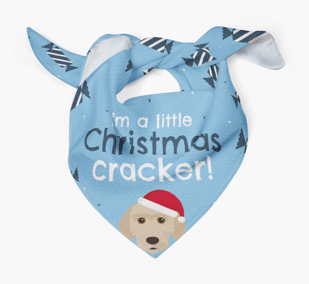 Christmas Cracker Personalised Bandana with {breedFullName} Icon