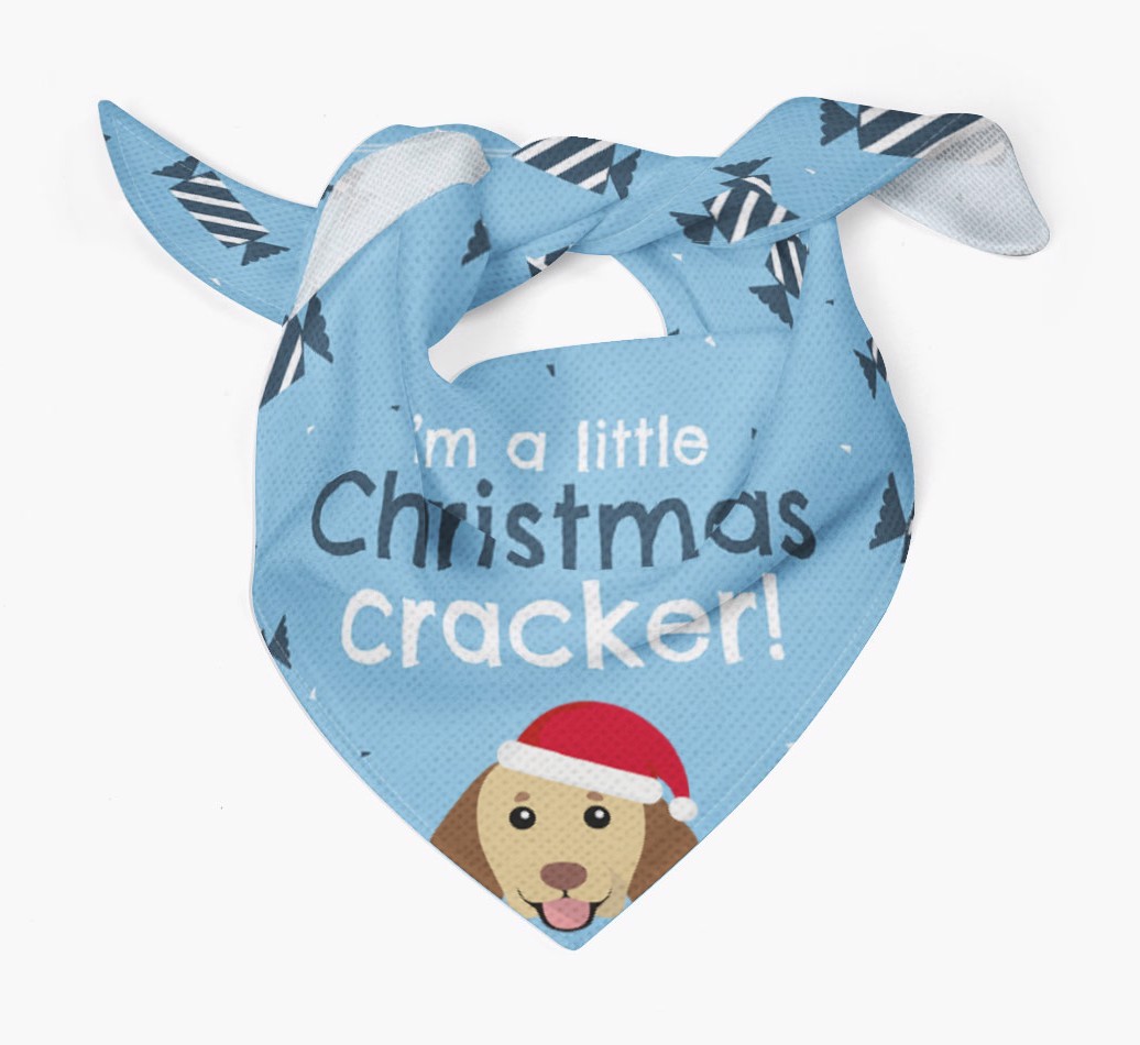 'Christmas Cracker' - Personalized {breedFullName} Bandana