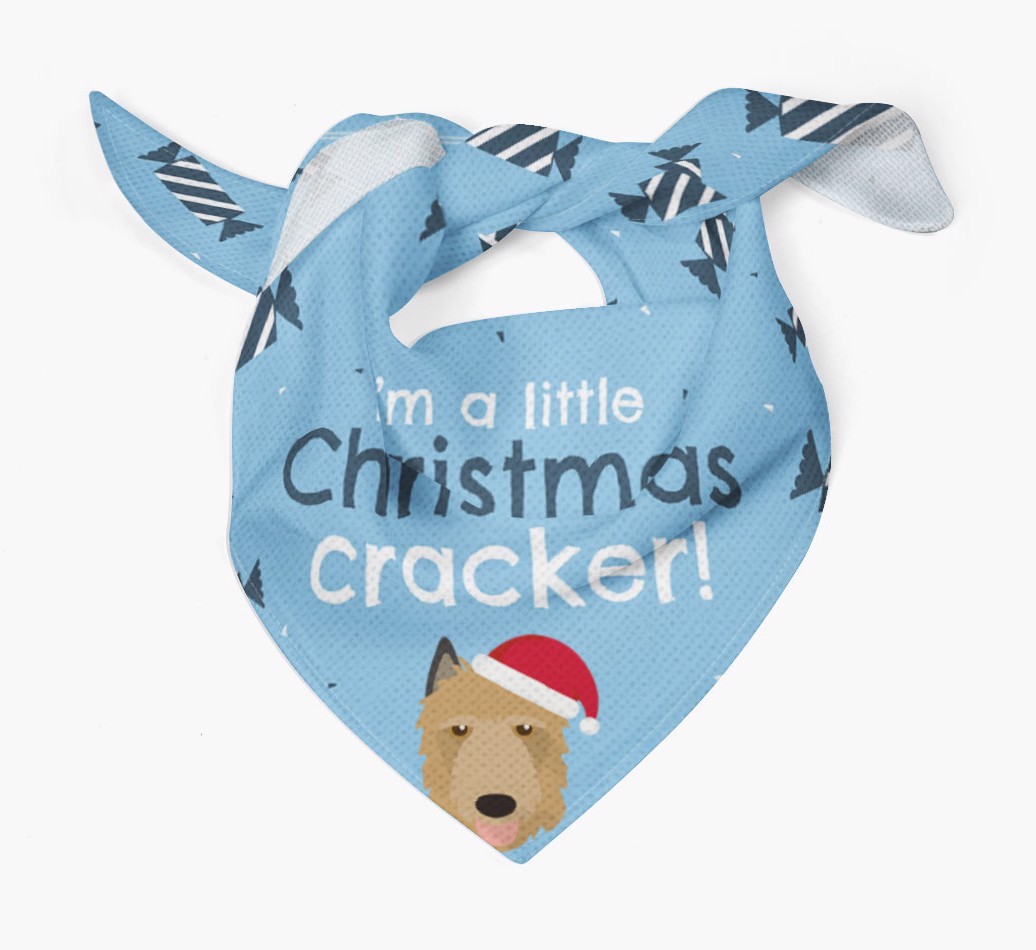 'Christmas Cracker' - Personalized {breedFullName} Bandana