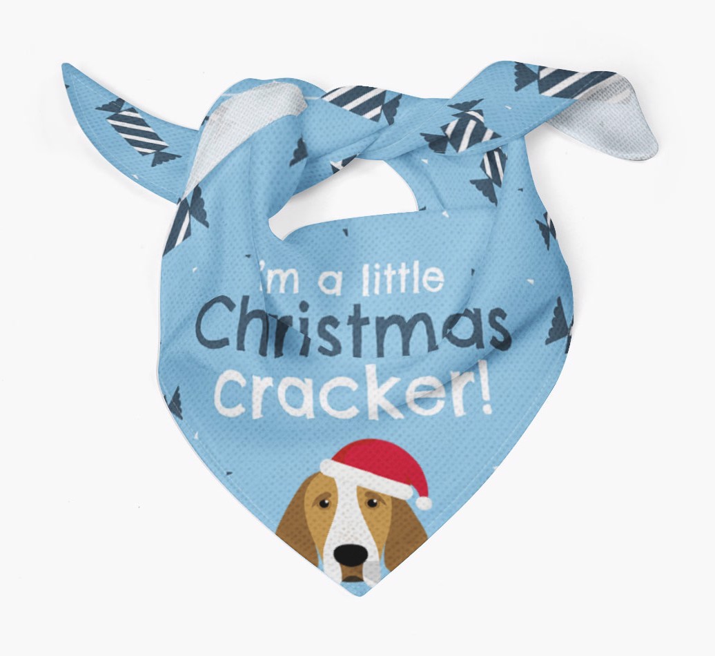 'Christmas Cracker' - Personalized {breedFullName} Bandana