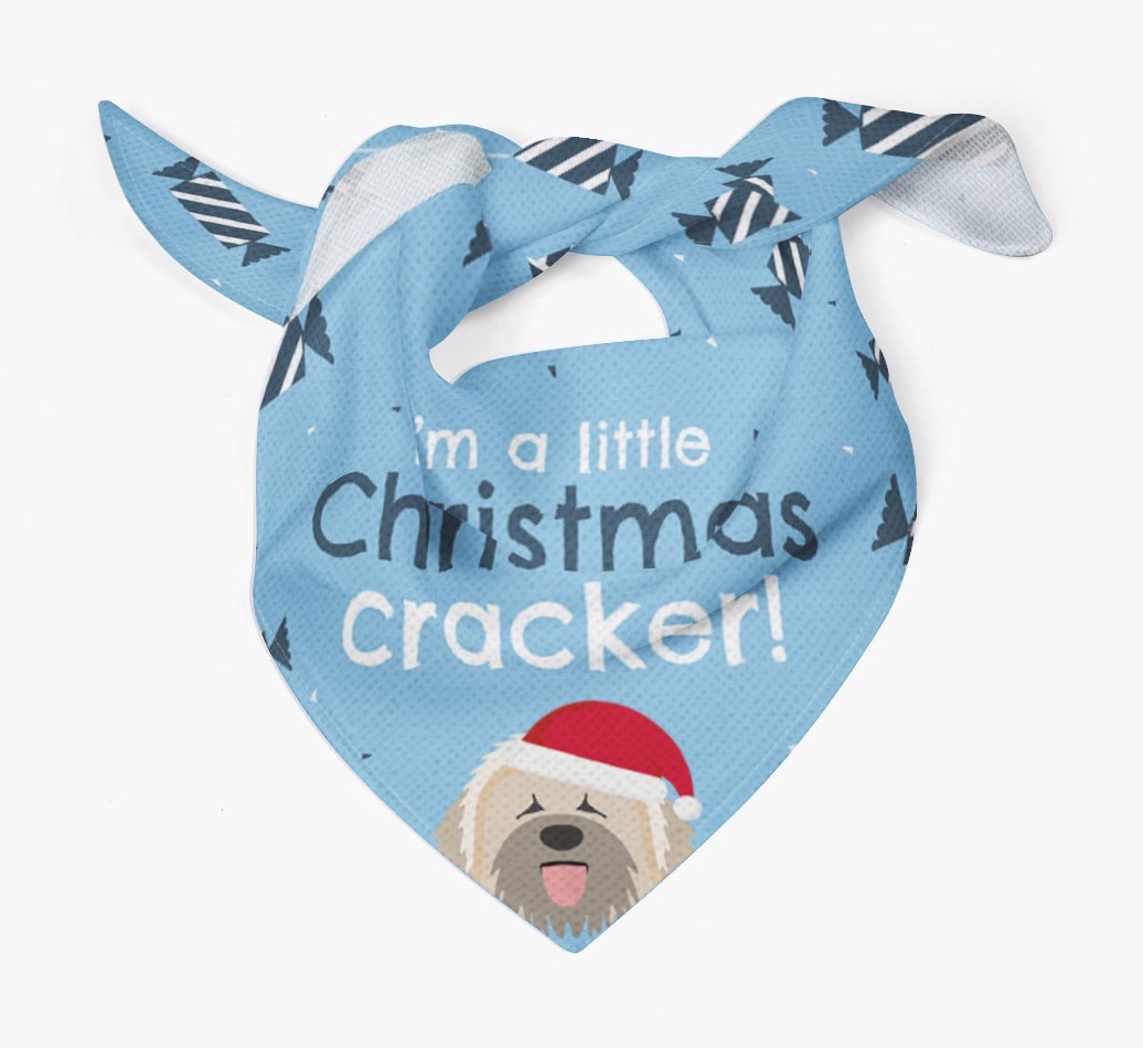 'Christmas Cracker' - Personalized {breedFullName} Bandana