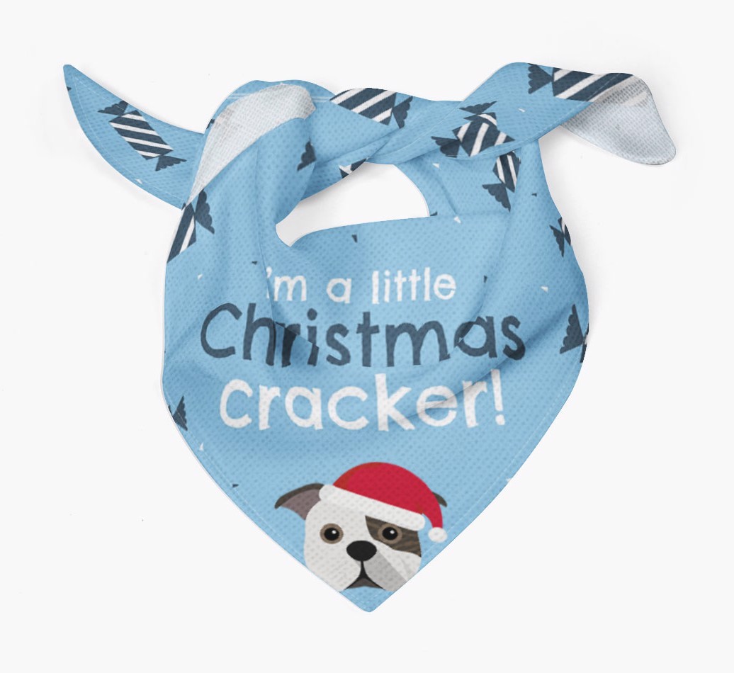 'Christmas Cracker' - Personalized {breedFullName} Bandana