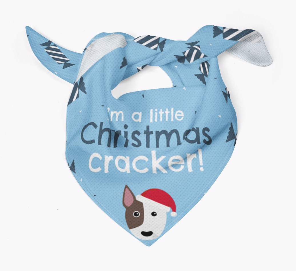 Christmas Cracker Personalised Bandana with {breedFullName} Icon