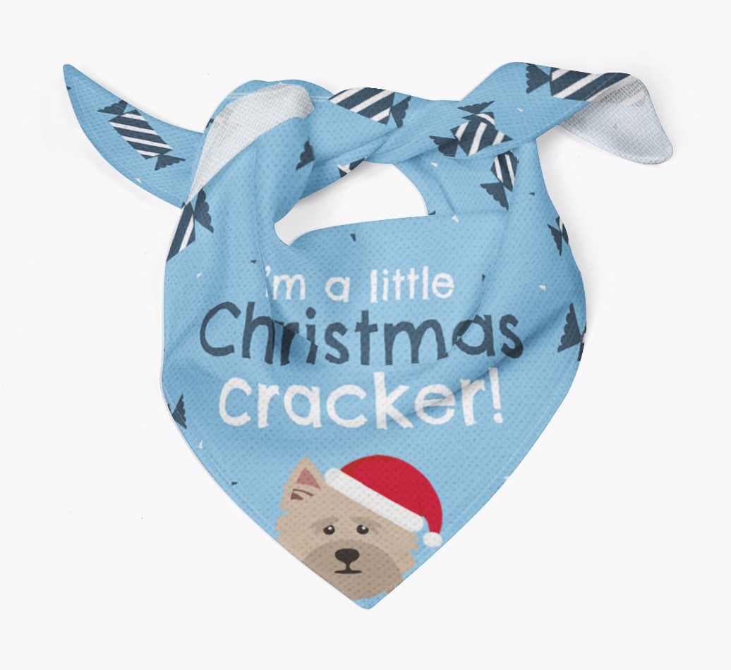 'Christmas Cracker' - Personalized {breedFullName} Bandana
