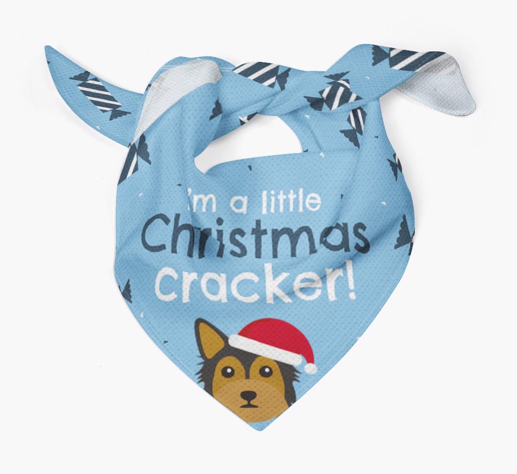 'Christmas Cracker' - Personalized {breedFullName} Bandana