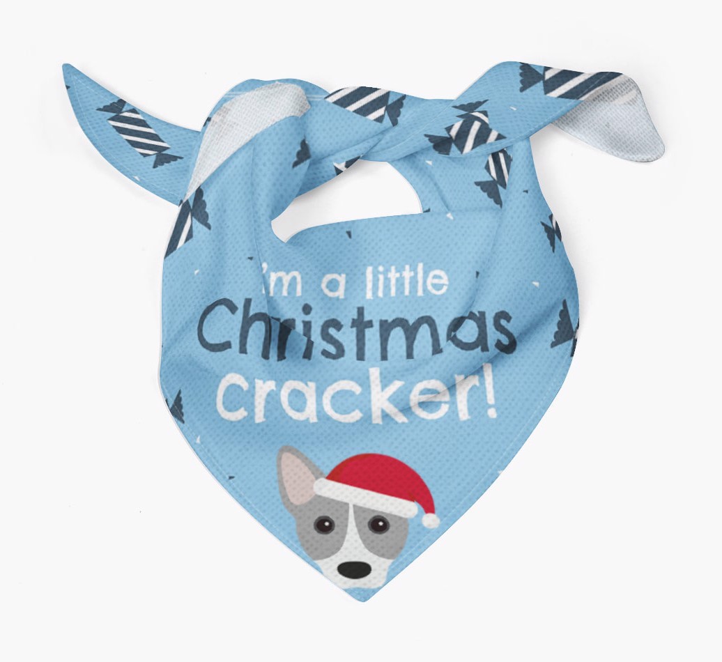 'Christmas Cracker' - Personalized {breedFullName} Bandana