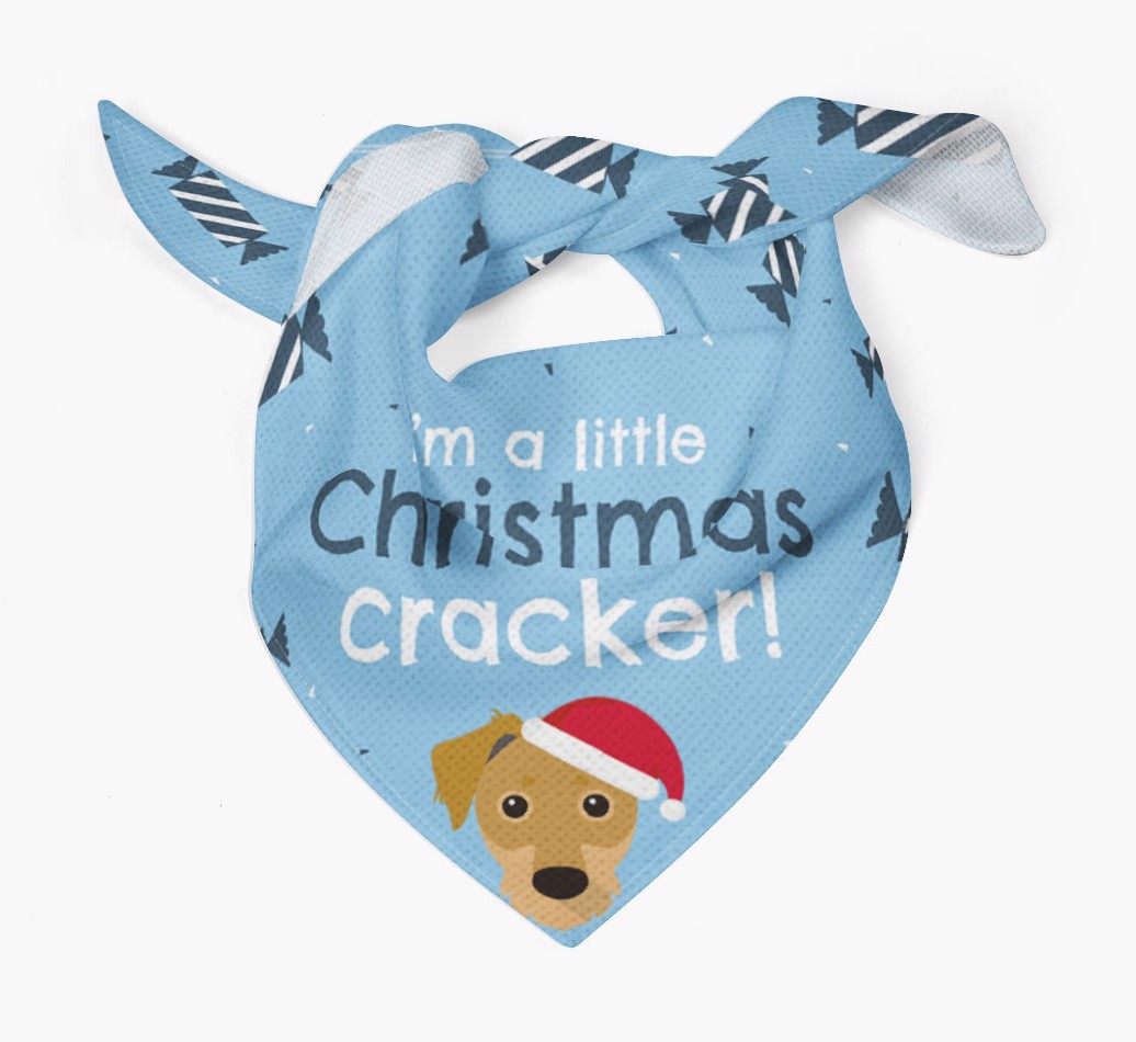 Christmas Cracker Personalised Bandana with {breedFullName} Icon