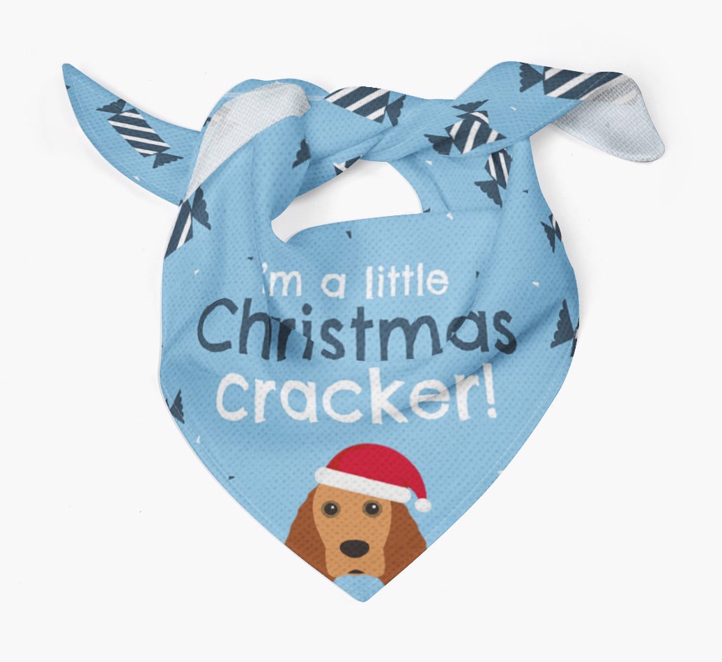 'Christmas Cracker' - Personalized {breedFullName} Bandana