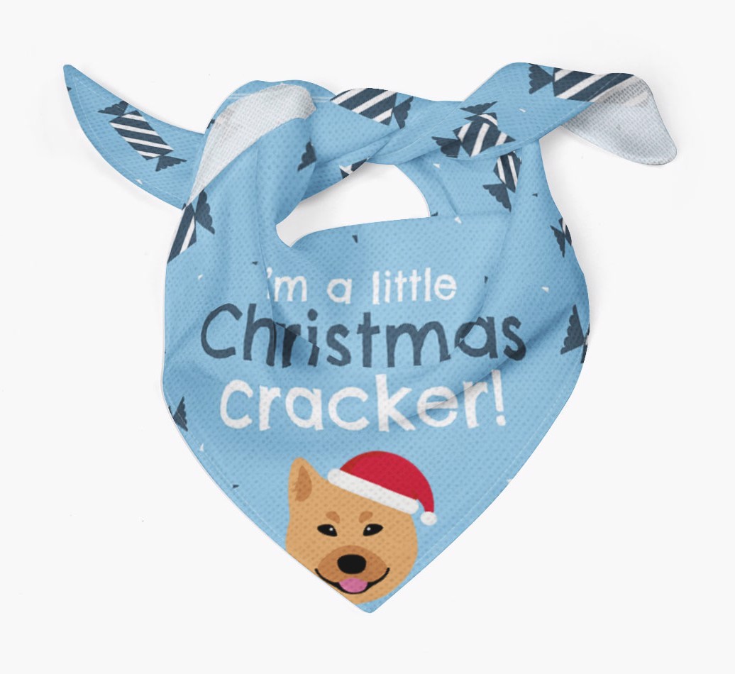 'Christmas Cracker' - Personalized {breedFullName} Bandana