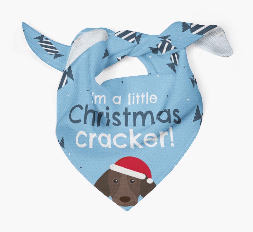 'Christmas Cracker' - Personalized {breedFullName} Bandana