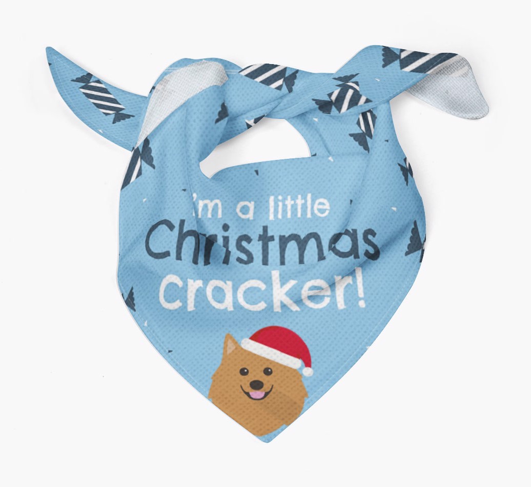 Christmas Cracker Personalised Bandana with {breedFullName} Icon