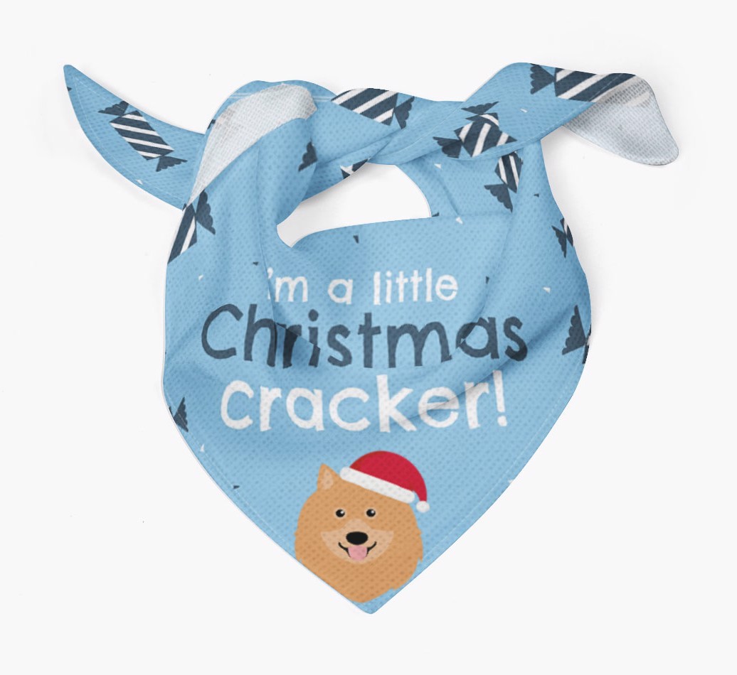 'Christmas Cracker' - Personalized {breedFullName} Bandana