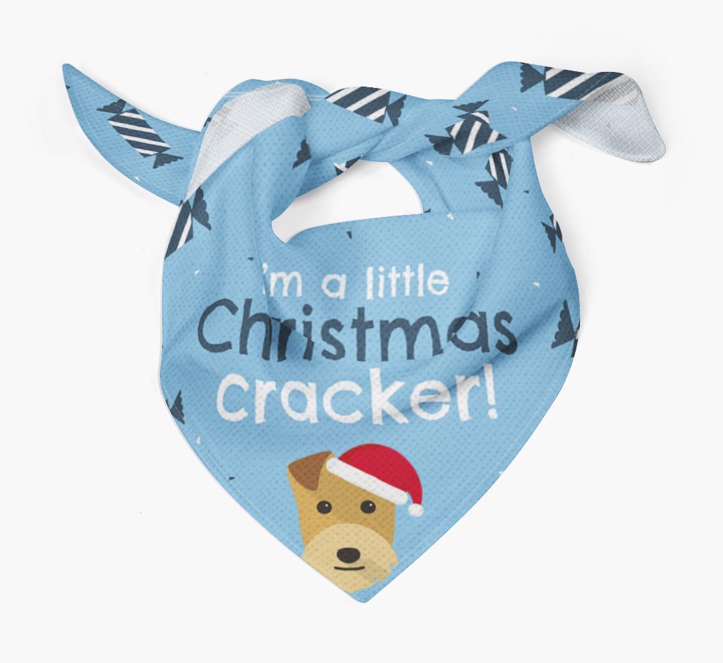 'Christmas Cracker' - Personalized {breedFullName} Bandana
