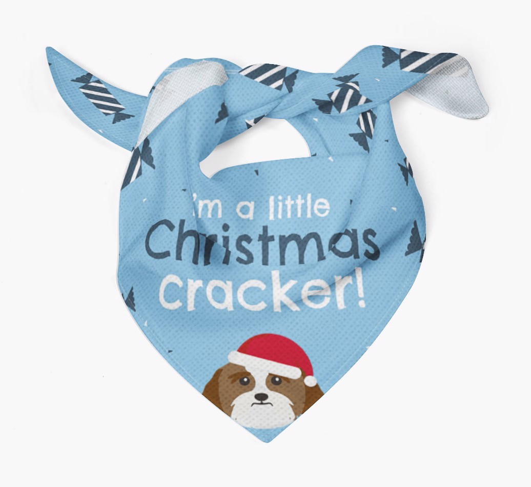 'Christmas Cracker' - Personalized {breedFullName} Bandana