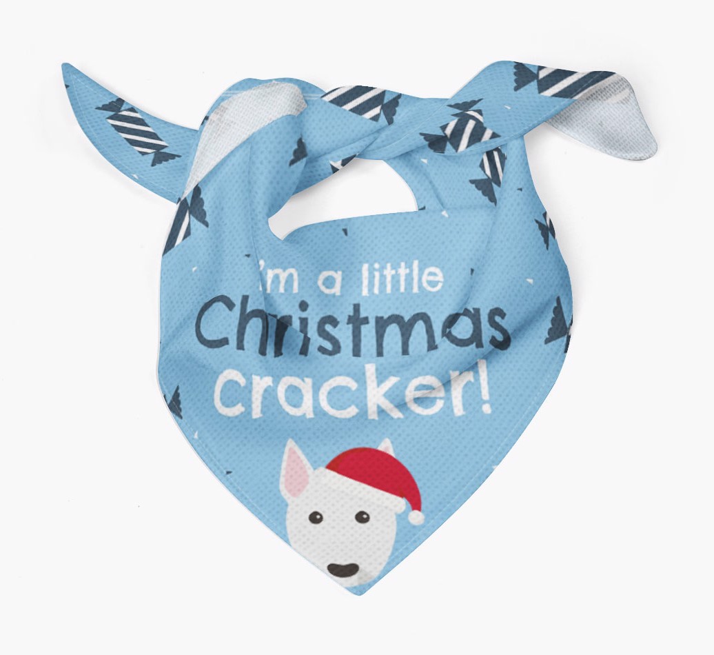 Christmas Cracker Personalised Bandana with {breedFullName} Icon