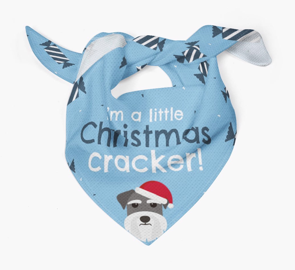 Christmas Cracker Personalised Bandana with {breedFullName} Icon