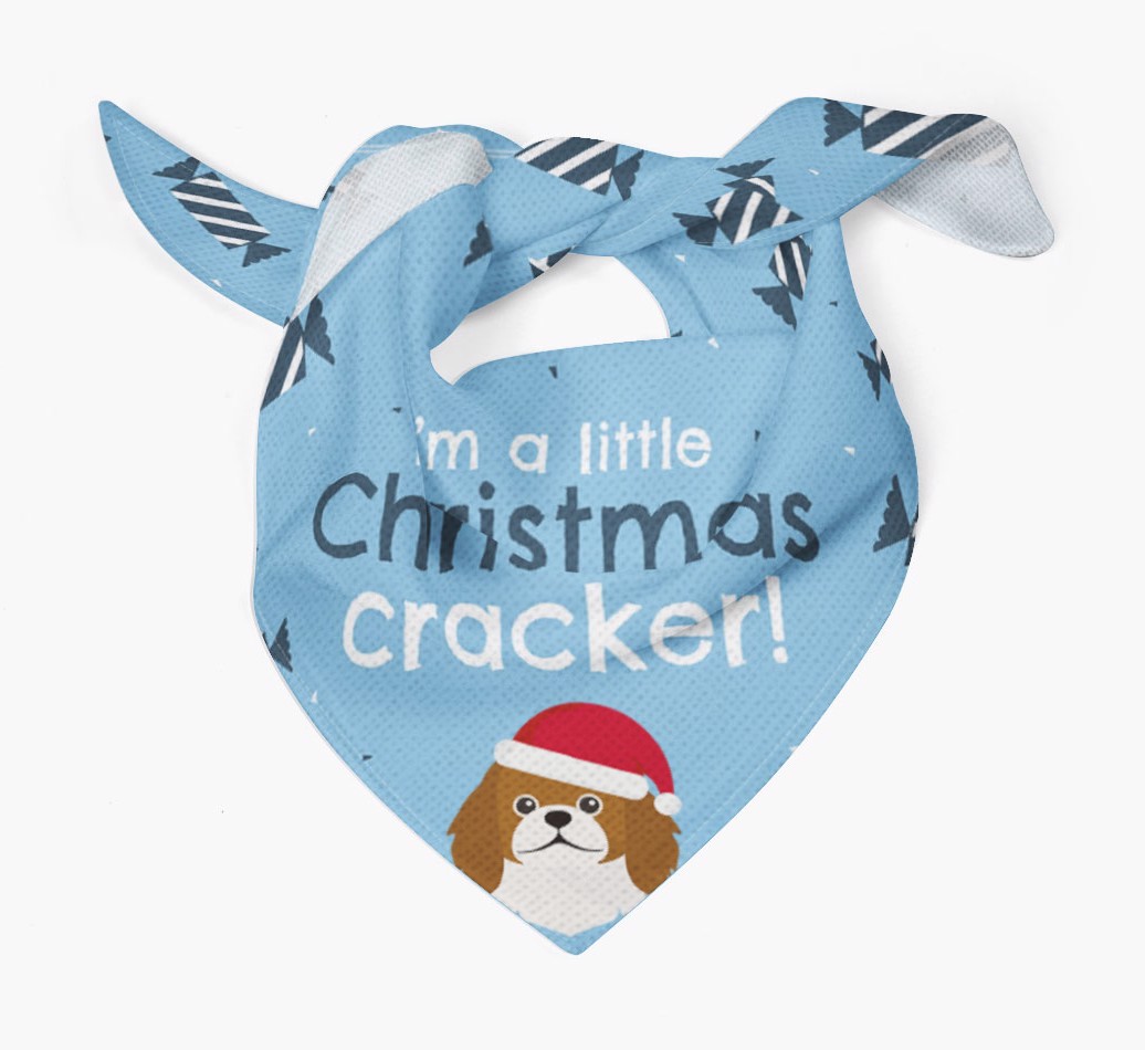 'Christmas Cracker' - Personalized {breedFullName} Bandana