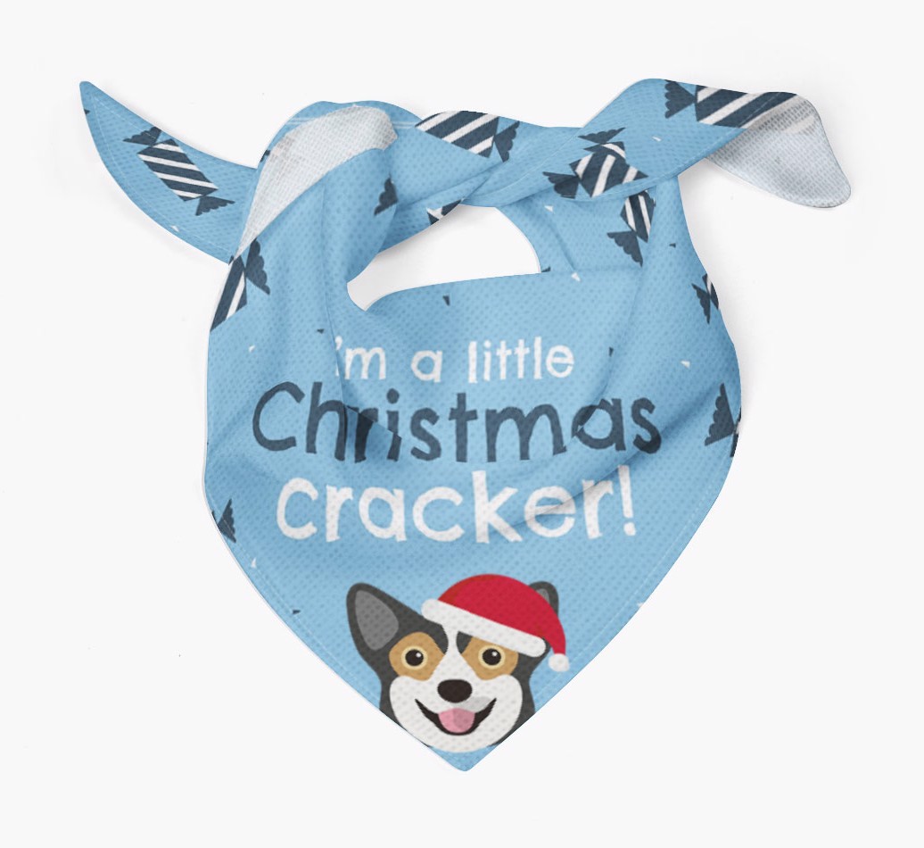 'Christmas Cracker' - Personalized {breedFullName} Bandana