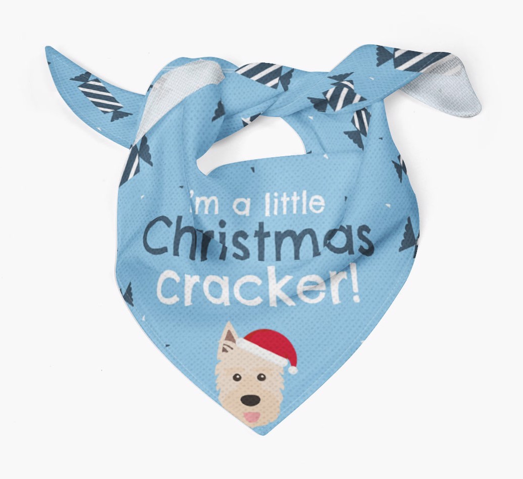 'Christmas Cracker' - Personalized {breedFullName} Bandana