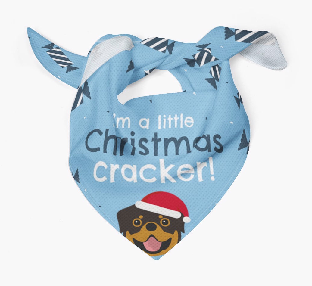'Christmas Cracker' - Personalized {breedFullName} Bandana