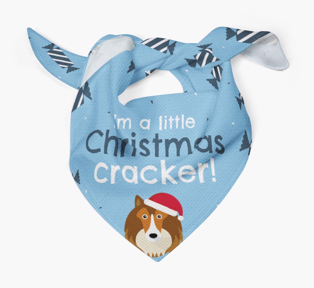 'Christmas Cracker' - Personalized {breedFullName} Bandana