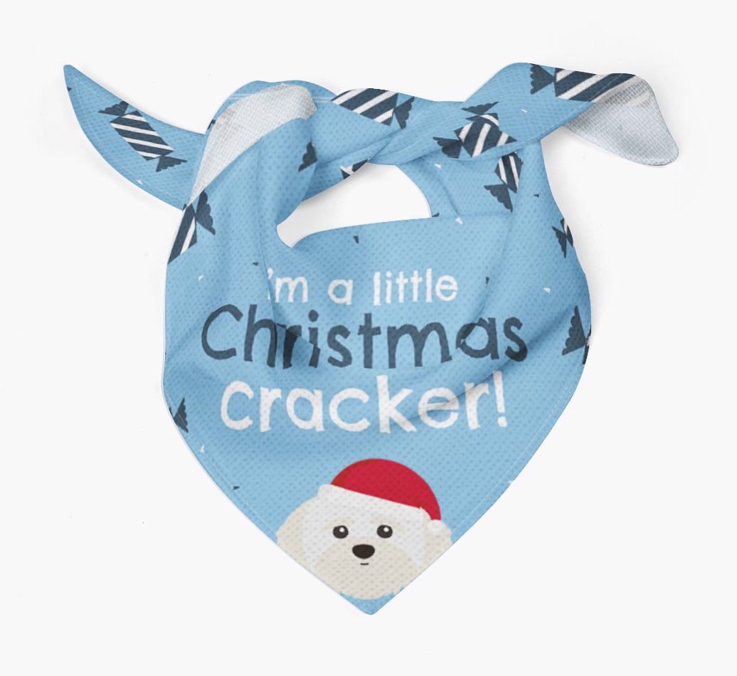'Christmas Cracker' - Personalized {breedFullName} Bandana