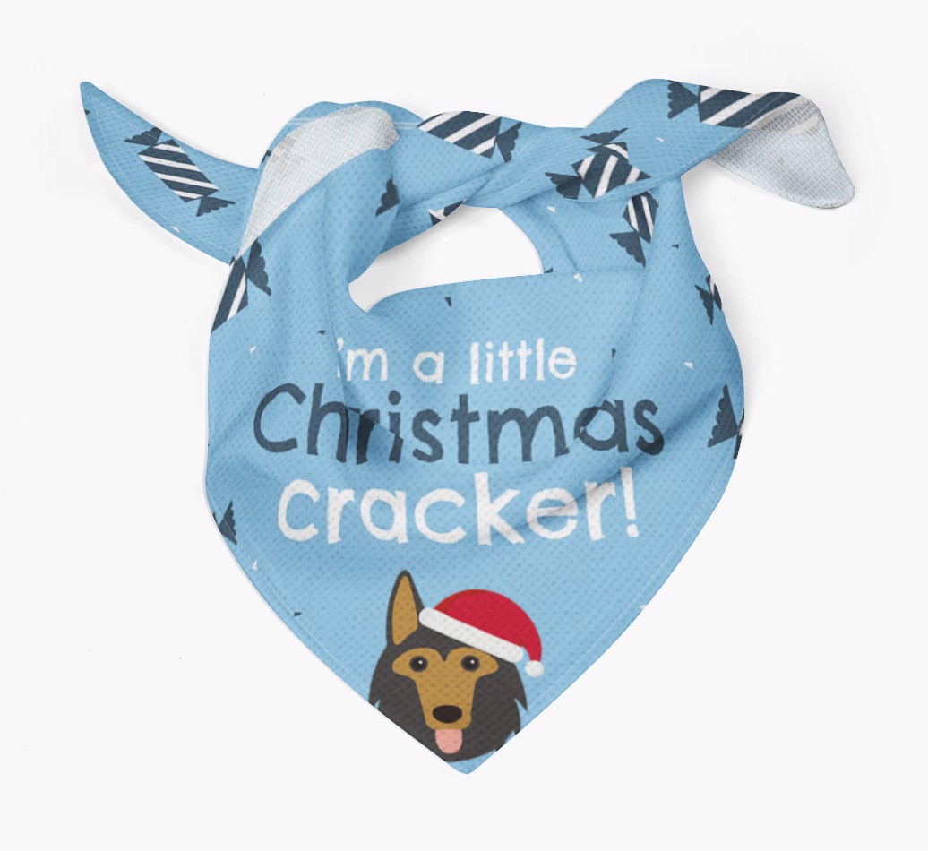 'Christmas Cracker' - Personalized {breedFullName} Bandana